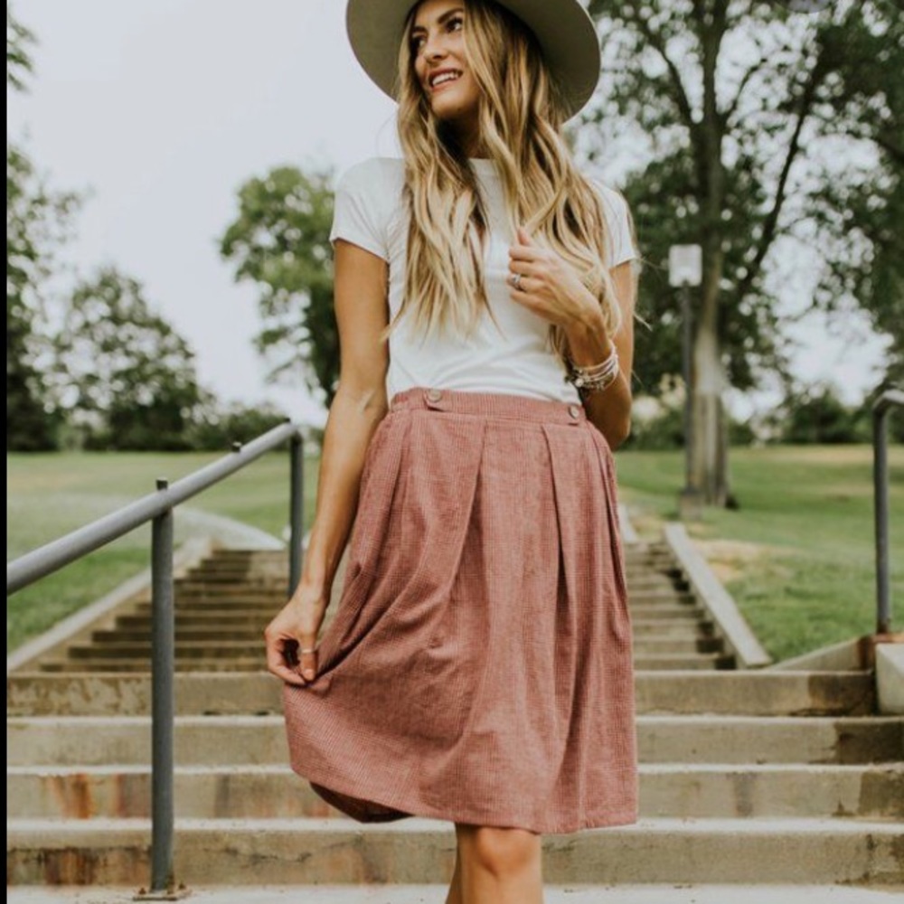 Roolee Budapest Gingham Skirt